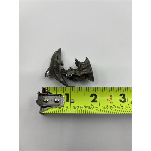 Pewter Dolphins Figurines Miniatures Sea Life Ocean Animals‎ 2.5" Tall Signed - Picture 11 of 12